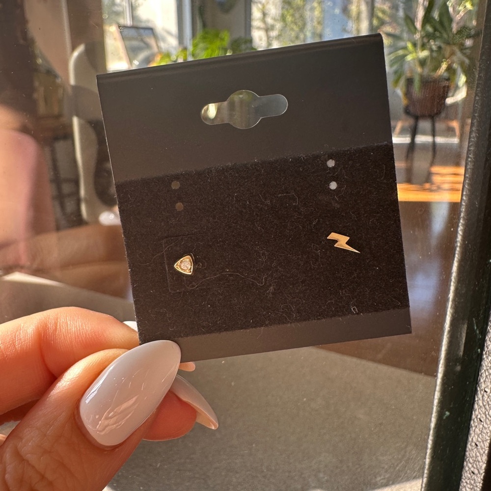 NEW solid 14k gold single earrings